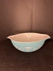 VINTAGE PYREX #444 CINDERELLA 4 QT HOT AIR BALLOONS BLUE TURQUOISE MIXING BOWL