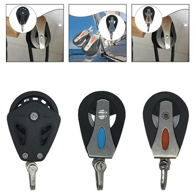 Sailboat Pulley Single Swivel Block Smooth Sailing Bearing Inside Wire Rope