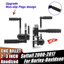 Billet Forward Controls Footpegs For Harley Softail FXST FXSTS FLSTF 2000-2017