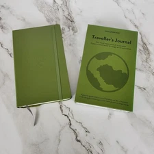 Moleskine Traveller's Journal Elm Green 400 Pages 3 Tabbed Sections