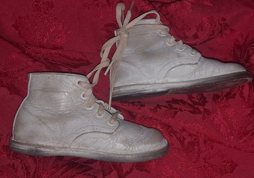 Antique Baby / Kid's Leather Shoes - Picture 1 of 5
