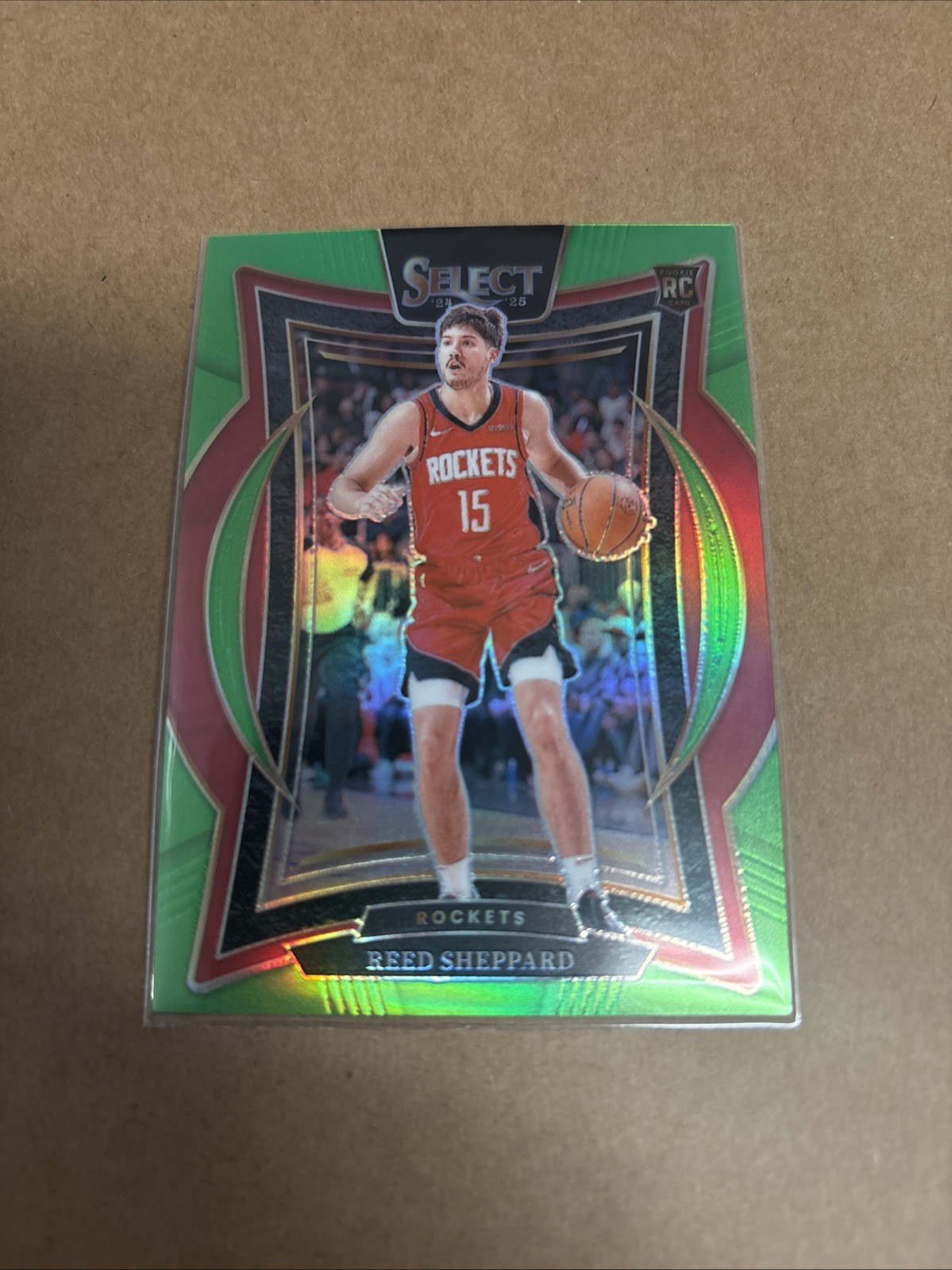 2024-25 Panini Select - Concourse Reed Sheppard #68 Neon Green Prizm 53/75 (RC)