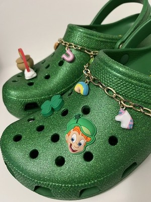 CROCS Lucky Charms (Green) Mens 11 - Includes Jibbitz  display picture 1