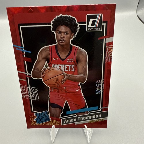 2023-24 Panini Donruss - Rated Rookie Amen Thompson #206 Red (RC)