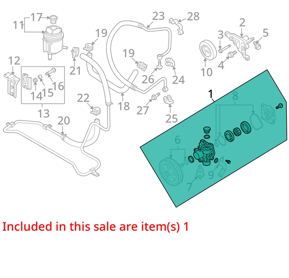 Bomba de dirección asistida Suzuki Grand Vitara 2008 OEM 110 k millas - LKQ306889928 Foto 4 de 4