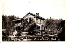 Groveland California Bret Harte Cabin Real Photo Postcard Tuolumne County