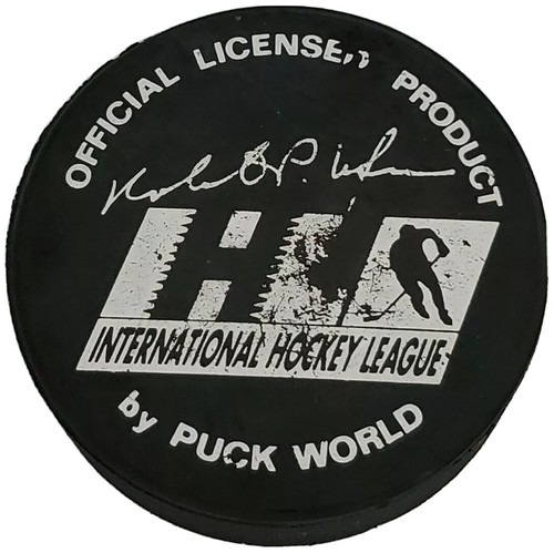 1995-96 FORT WAYNE KOMETS  IHL VINTAGE OFFICIAL HOCKEY PUCK BY PUCK 🌎 🇨🇿 - Picture 3 of 6