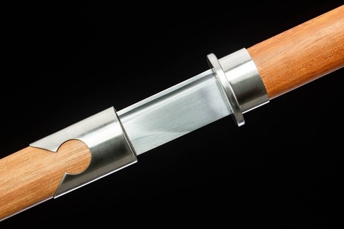 Battle Chinese Kung Fu Sword Tang Dao 1095 Carbon Steel Blade Sharpen Edge Saber - Picture 7 of 13