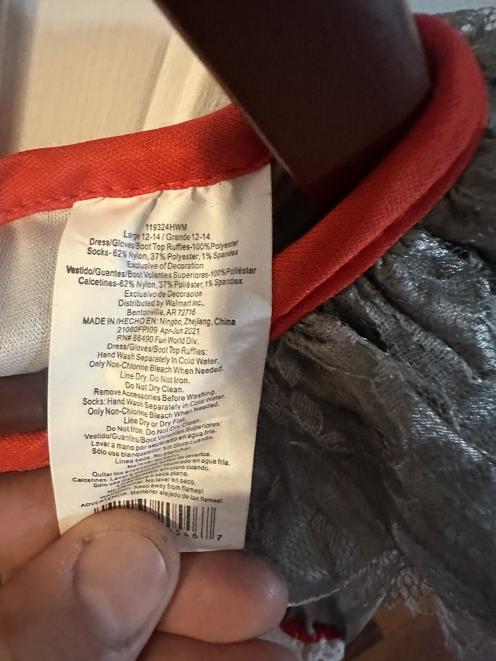 IT Movie Women’s Pennywise Costume Adult Large Dress Gloves & Boot Top