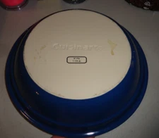 Cuisinart Pie Plate 9” Deep Dish 1 1/4 Quart Blue & White Ceramic Stoneware