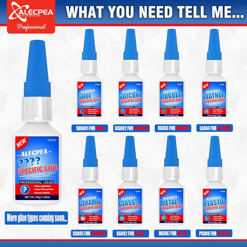 2 Pack 30G Leather Glue - Strong Bond for Repair & DIY, Permanent Clear Fabric A - Picture 7 of 7