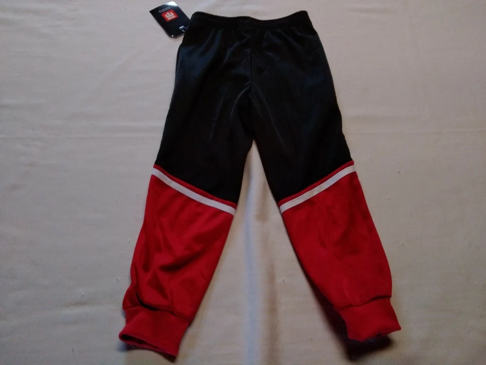 Pantalones de chándal Mongoose Performance para niños talla 4 negro/rojo/blanco con logotipo nuevos con etiquetas Foto 3 de 4