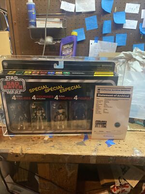 Star Wars Vintage Collection BAD BATCH 4 PACK CAS 90 Honk Kong Sticker Variant