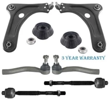 CONTROL ARM + TIE ROD + RACK END & TOP MOUNT FRONT Fits TOYOTA AYGO (B4) 14-22
