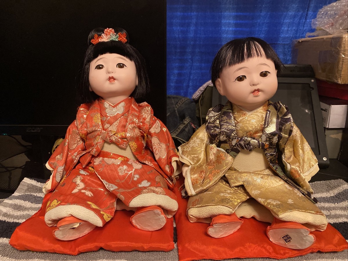 old Chinese girl And Boy porcelain 50-60 era dolls | eBay