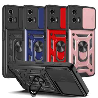 Shockproof Slide Ring Rugged Cover Case For Motorola Moto G56 G05 G35 G5 5 5G
