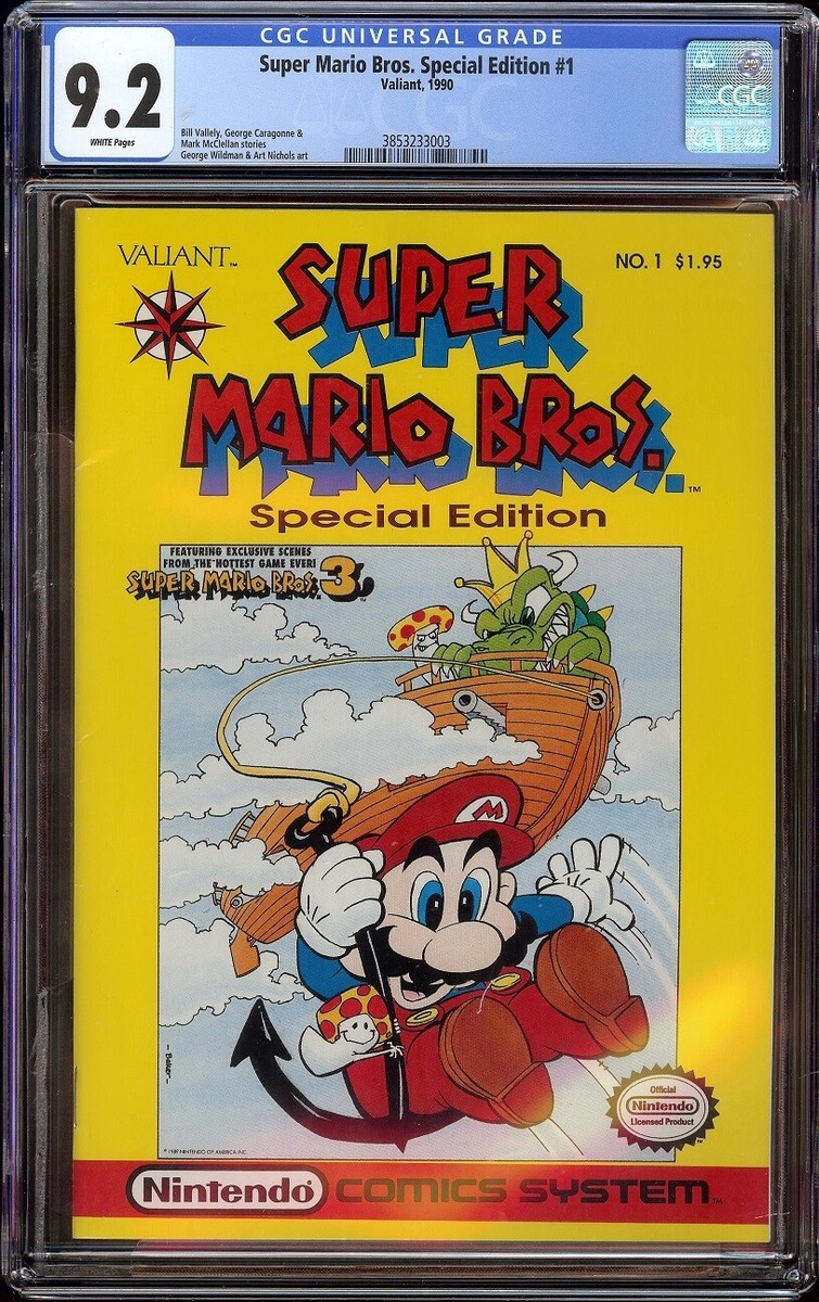 Super Mario Bros Special Edition # 1 CGC 9.2 White (Valiant 1990
