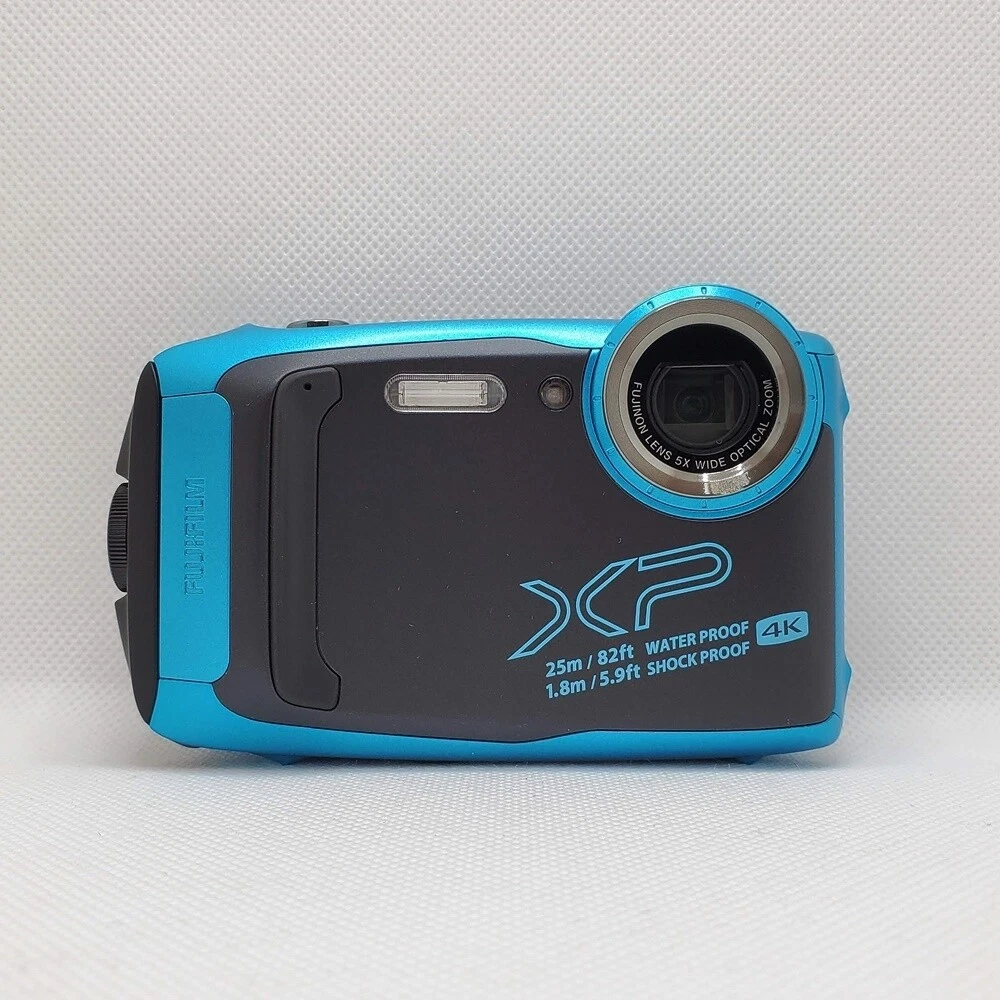 FUJIFILM Digital Waterproof Camera XP140 Sky Blue FX-XP140SB 4K
