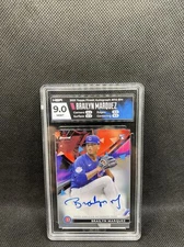 HGA 2021 TOPPS FINEST BRAILYN MARQUEZ ROOKIE REFRACTOR AUTO CHICAGO CUBS! 🔥👀
