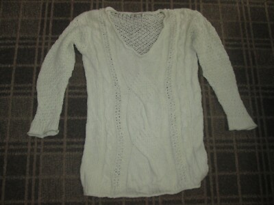 GAP DESIGNED&CARFTED DAMEN Gr. S 6-8 Pullover PULLOVER Vintage ARRAN ZOPFMUSTER