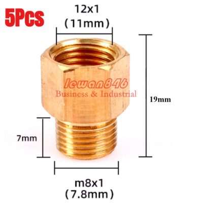 DYNAPEX Pipe Adapter - 1/4 NPT Male To M8 X 1.25 Female Metric Fitting