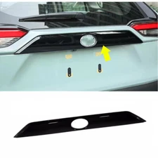 Black Tail Rear Door Trunk Lid Cover Trim For 2019-2025 Toyota RAV4 Accessories