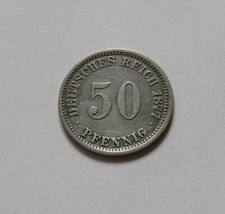 KAISERREICH: 50 Pfennig 1877 E, J. 7, sehr schön
