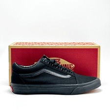 NEW Unisex VANS Old Skool Canvas Shoe BLACK / BLACK VN000D3HBKA