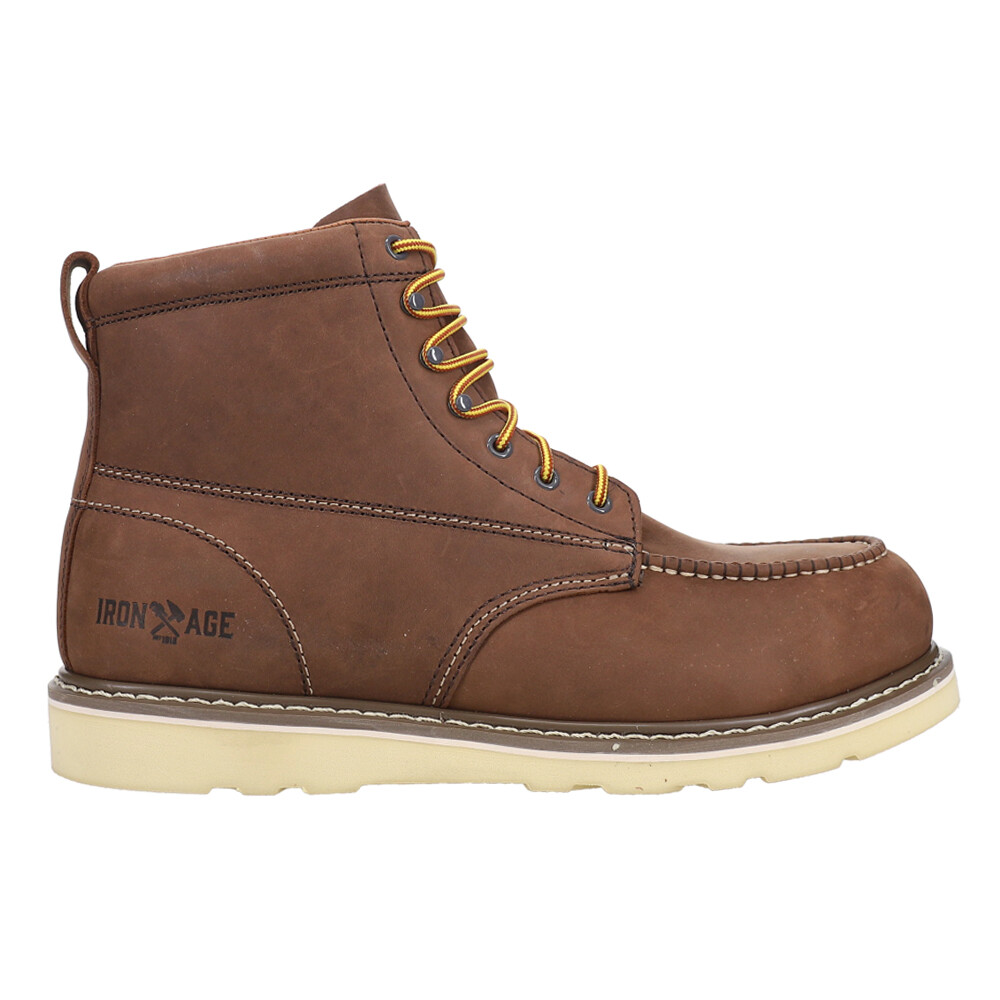 Усилитель железного века 6-дюймовый электрический стальной палец ноги для мужчин Браун Рабочая безопасность Шо 23890₽