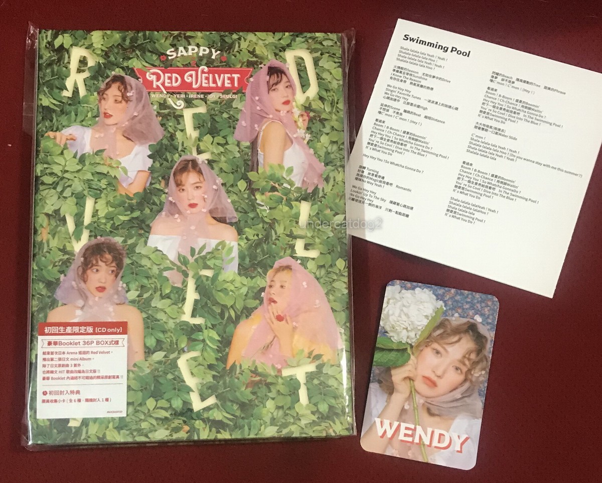 Redvelvet ウェンディ Wendy トレカ SAPPY Red Velvet SAPPY 2019 Taiwan CD+36P+WENDY Card (Japanese Lan.) | eBay