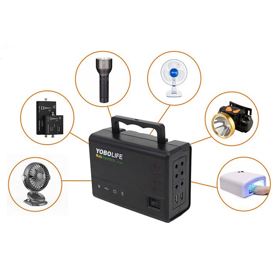 Solar Power Panel Generator Energy Storage USB Charger System Kit 4 LED solar-power-panel-generator-energy-storage-usb-charger-system-kit-4-led