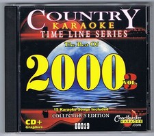 CHARTBUSTER KARAOKE CB-80019 BEST OF 2000 V3 COUNTRY TIME LINE SERIES NEW CD G