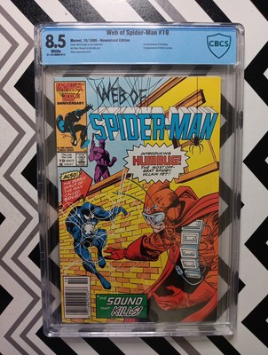 Web of Spider-Man #19 NEWSTAND CBCS 8.5 1st Humbug; 1st Solo Cameo KEY ISSUE