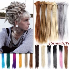 Crochet Dread Lock Afro Hair Extensions Handmade Dreadlocks Braid Thick Hip-hop