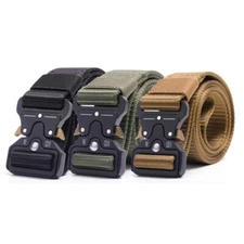 Men Tactical Buckle Belt Military Nylon Belt Heavy Duty Gear Training Belt Strap