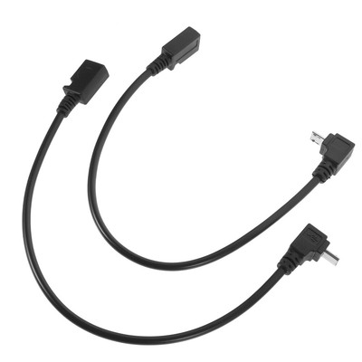 2 Pcs USB Adapter Cable Multi Charging Car Retractable Micro Right Angle