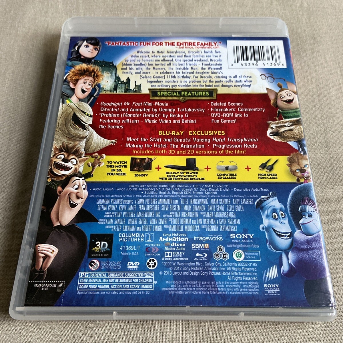 モンスター・ホテル IN 3D [Blu-ray] oyj0otl Amazon.com: Hotel Transylvania (Blu-ray 3D + Blu-ray + DVD