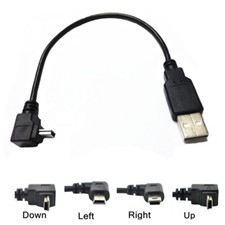 90 Angle USB 2.0 A Male to Mini B 5 Pin right/Left/up/down Male Cable Adapter