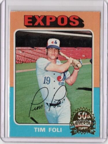2024 Topps Heritage TIM FOLI 1975 50TH Anniversary Buyback Card #149 Expos - Picture 1 of 2