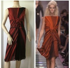 Gianni Versace Dress Couture Runway Vintage  Fall 1999 ICONIC 