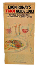 Vtg TWA Guide Restaurants European Cities by ...