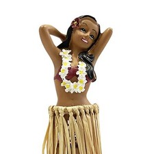 Hawaiian Hula Girl Dancing Doll 6.3 Auto Dashboard Decor Hawaii Travel Gift