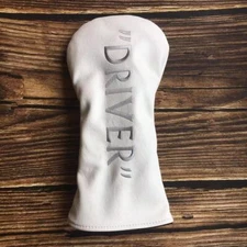 Premium White Driver Headcover 460cc Soft (PU) Leather Golf Club Head for Driver