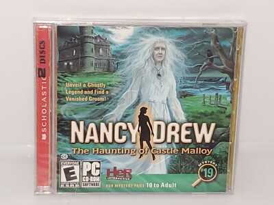 Nancy Drew: The Haunting of Castle Malloy (PC, 2008)2-Discs. NEW SEALED RARE HTF