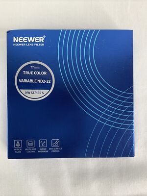 Neewer True Color 77mm Variable ND Filter ND2-ND32 Neutral Density Filter