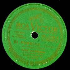 JUAN D'ARIENZO -TANGO ARGENTINO- El Purrete /Peringundin Milonga   78rpm  S3590B