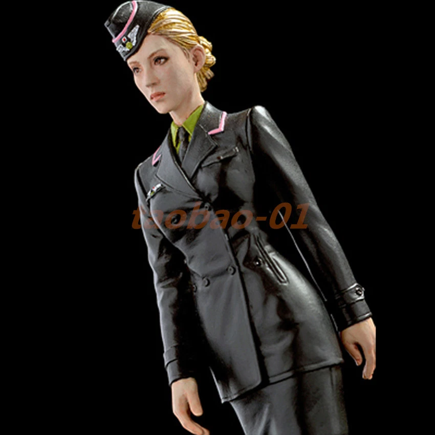 Unpainted Unassembled 1/18 90mm Resin action Figures beauty Officer Model Kit  - Image 4 of 4