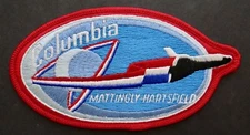 Vintage Columbia Space Shuttle Program Jacket Patch Mattingly Hartsfield 1981 VG