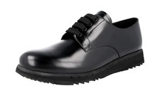 PRADA Leather Sneakers x Derby Dress Lace-Up Shoes Black NEW -  US 10.5 EU 43,5