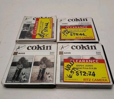4 Cokin Filters A005 A060 All Used But Clean See Pics Rare A Series